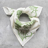 FROG MUSHROOM GARDEN SCARF