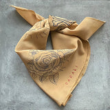 ROSE SKULL SCARF NUDE