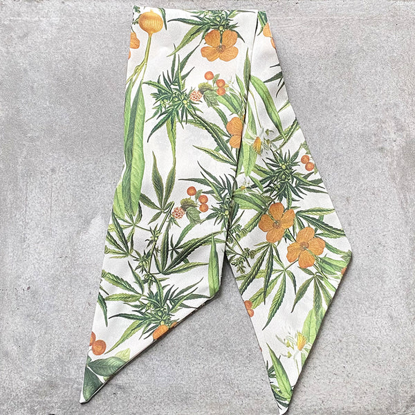 CANNABIS FLOWER GARDEN NECK BOWIE MAXI
