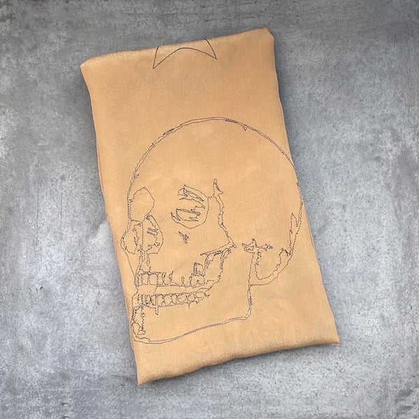 ROSE SKULL SCARF NUDE